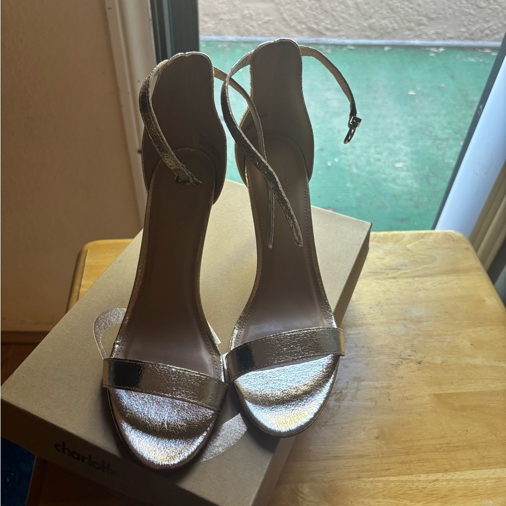 Charlotte Russe Silver Stiletto Heels